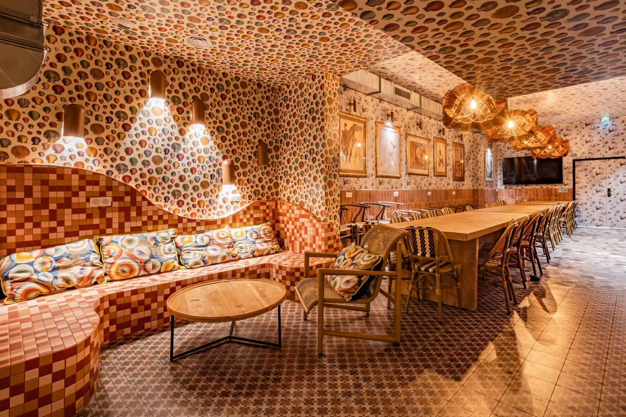 Villa Saint Exupery Beach Hostel Nizza Exterior foto Interior of the restaurant